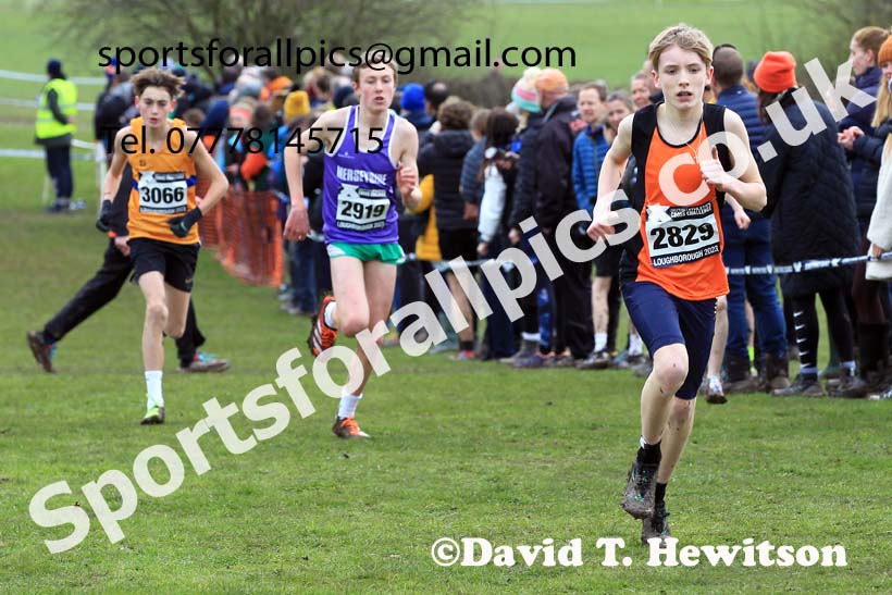 Boys Under-13s 2023 UK CAU Inter Counties Cross Country Champs, Prestwold Hall, Loughborough. Photo: David T. Hewitson/Sports for All Pics